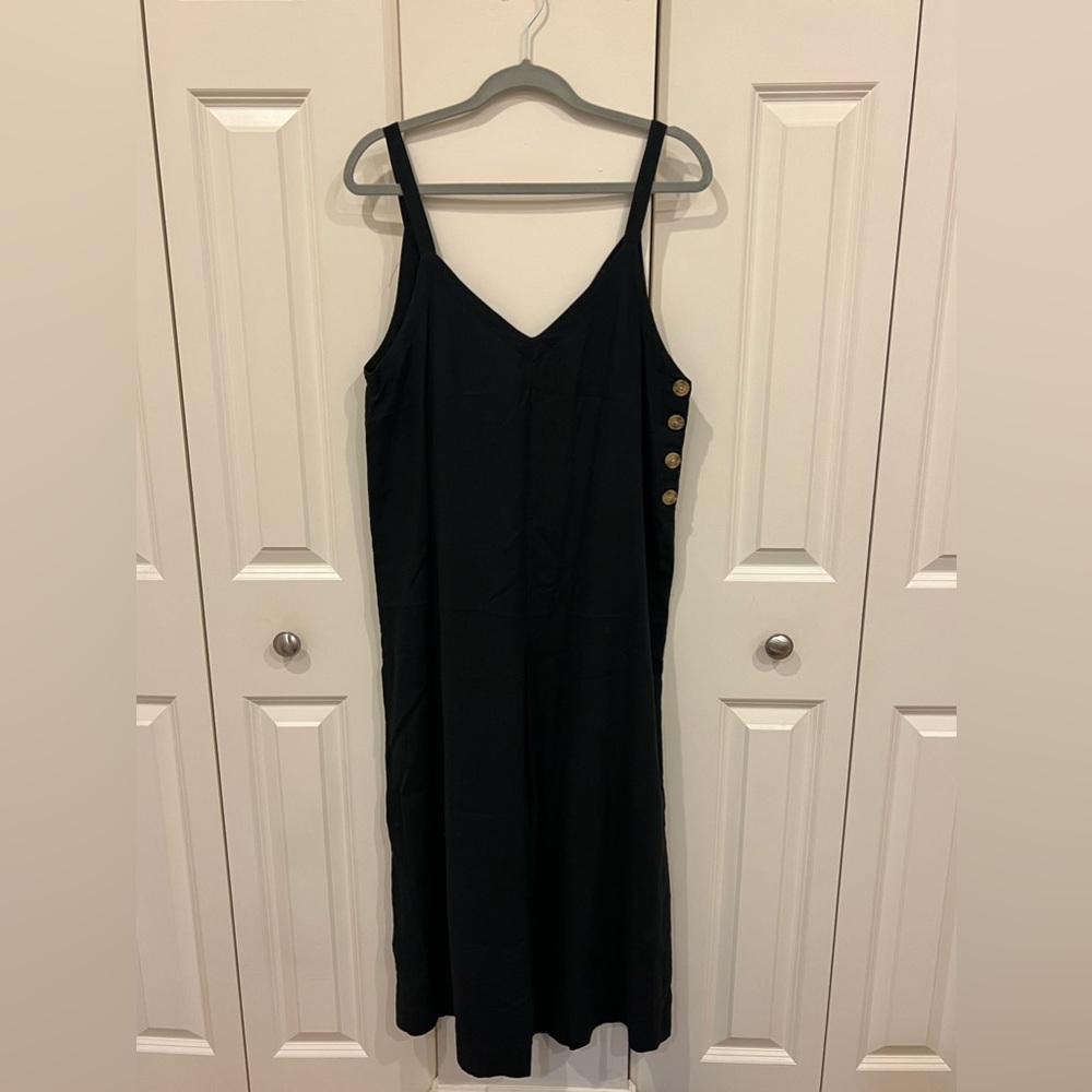 Black strappy jumpsuit